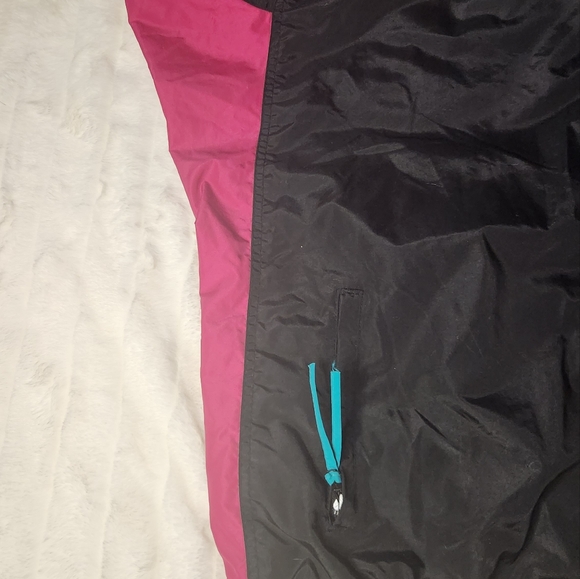 Vintage 90s Columbia Bugaboo Tall XXL Jacket Shell Only Retro Ski Colorblock - Picture 10 of 11